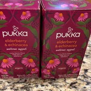 Pukka Elderberry & Echinacea Herbal Tea 2 boxs new